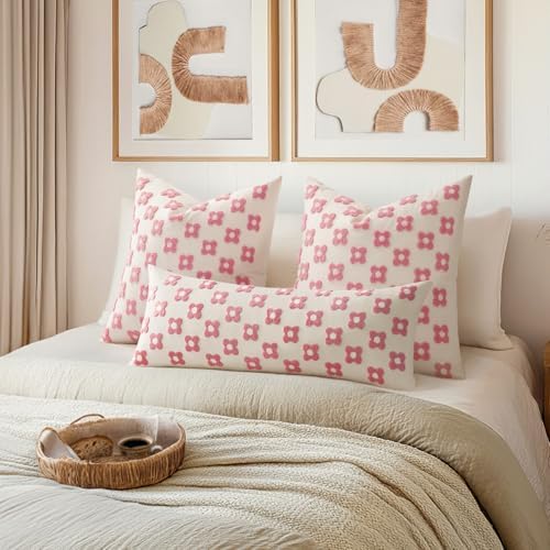 EMEMA Decorative Throw Pillow Covers Daisy Sun Flower Jacquard