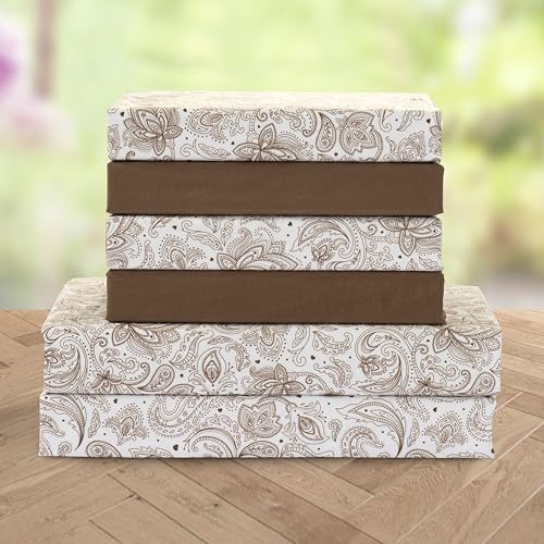 Elegant Comfort 6-Piece Sheet Set Deep Pocket, Queen, Paisley Taupe