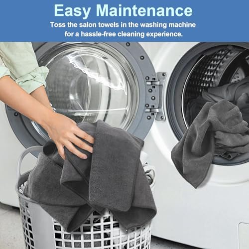 UNIMADE 24 Pack Gym Towels Set - Highly Absorbent Microfiber Salon