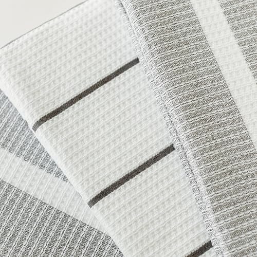 Benson Mills Hilda Set of 3 Kitchen Towels (18” X 28”, Charcoal)