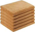 JML Large Microfiber Bath Towels, 6 Pack, 30" x 60", Beige