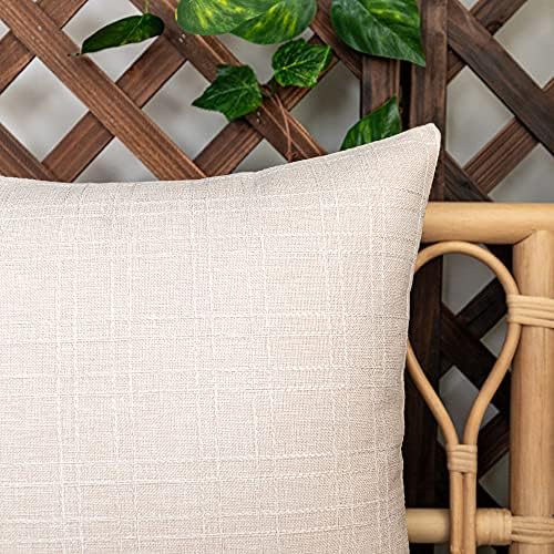 Kevin Textile Outdoor Waterproof 18”x18” Pillow Covers 2 Pack, Light