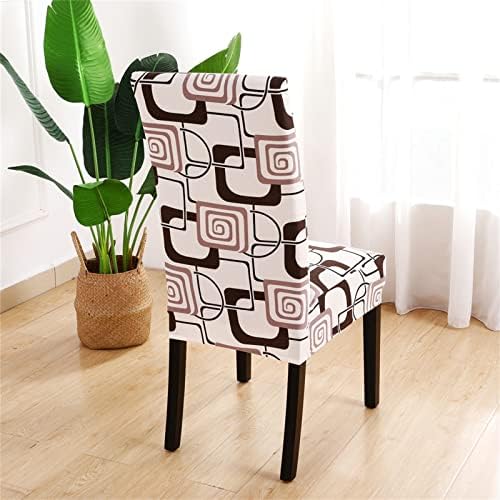 Dining Room Chair Covers Slipcovers Set of 4, Stretch Spandex