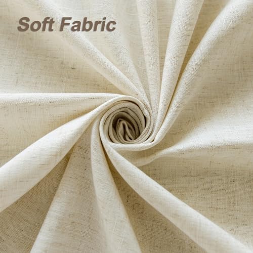 Beige Cream Linen Table Cloth for Dining Room Kitchen Flax Burlap