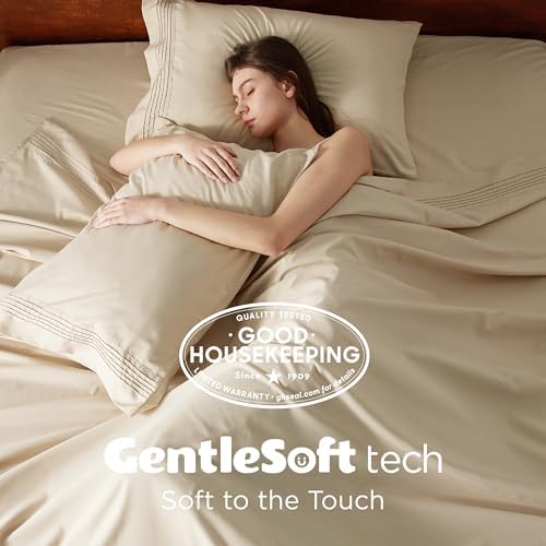 Bedsure Deep Pocket King Sheet Set - Fits Mattresses Up to 21 Inches
