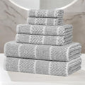 SUPERIOR Naples Viscose Cotton Blend Medium Weight Towels, for