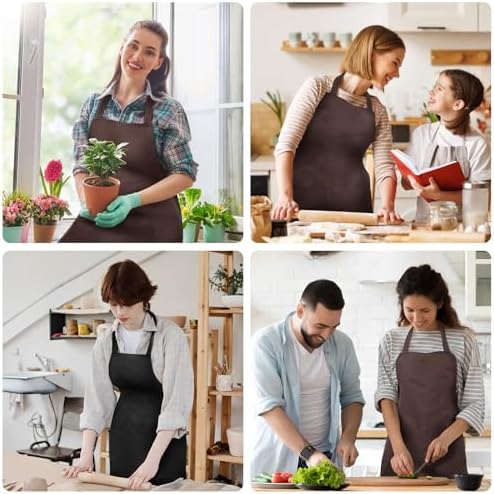 Hemobllo 12pcs Set Hanging Neck Bib Aprons for Cooking and Salon Use