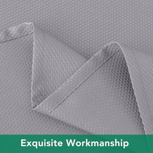 Textured Square Tablecloth-Fabric Spillproof Small Card Table Cloths