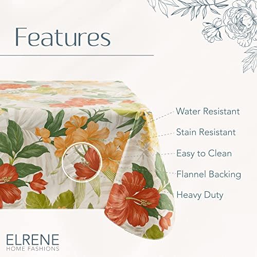 Elrene Home Fashions Callisto Tropical Floral Water- and