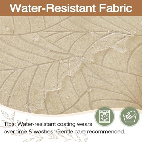 Seat Covers for Dining Room Table Chairs with Arms Covers, Beige