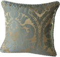 Elegant Decorative Pillow / Cushion Cover 18"x18" - Beige Blue