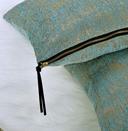 Home Soft Things Serenta Jacquard Chenille Big Zipper 2 Piece Pillow