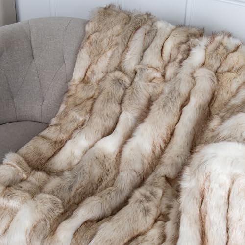 Home Fashion Heavyweight Super Soft Luxury Faux Fur Oversized Throw