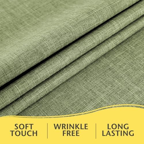Linen Textured Rectangle Tablecloth, Waterproof & Stain Resistant