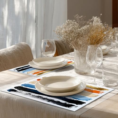 Shrahala Summer Autumn Gray Hipster Set of 8 12 X 18 Inch Linen