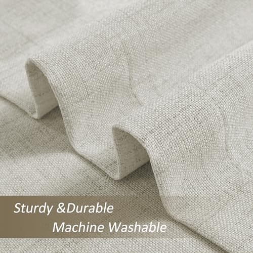 MASWOND Pinch Pleated Semi Sheer Curtain 72W x 108L Inches, Extra Wide