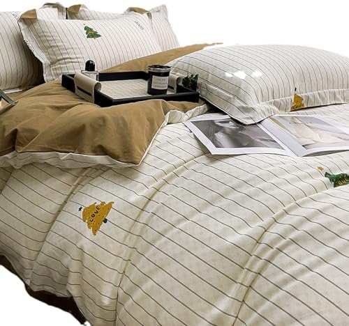 Floral Duvet Cover Queen Set Soft Cotton Bedding Comforter Cover Set