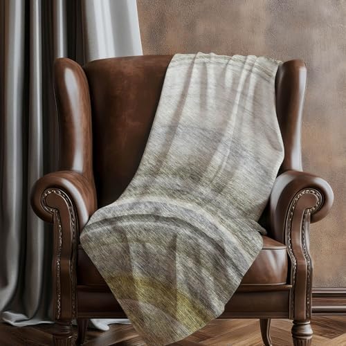 Addison Rugs ASB584 Taupe 50" x 70" Oversized Sherpa Throw Blanket