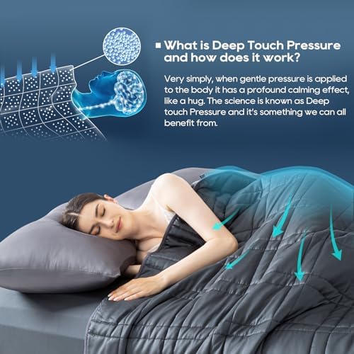 King Size Weighted Blanket 45lb(88''x104'', Dual-Sided), Cozy Warm
