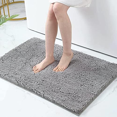 Smiry Luxury Chenille Bath Rug Set, 2 Piece Extra Soft and Absorbent