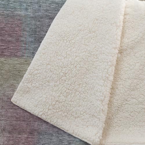 Addison Rugs ASB742 Beige 50" x 70" Oversized Sherpa Throw Blanket