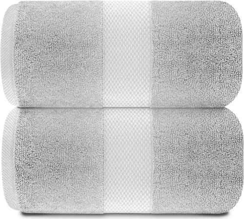 White Classic Luxury Bath Sheets Towels for Adults Extra Large