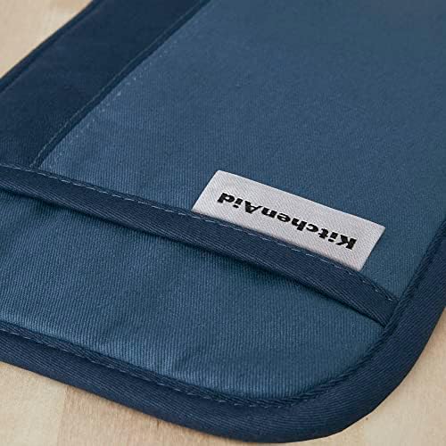 KitchenAid Beacon Two-Tone Non-Slip Pot Holder Set, Navy/Ink, 7"x10"