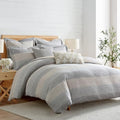 Levtex Home Sand Stripes Natural King Duvet Cover Set (106x94in) with
