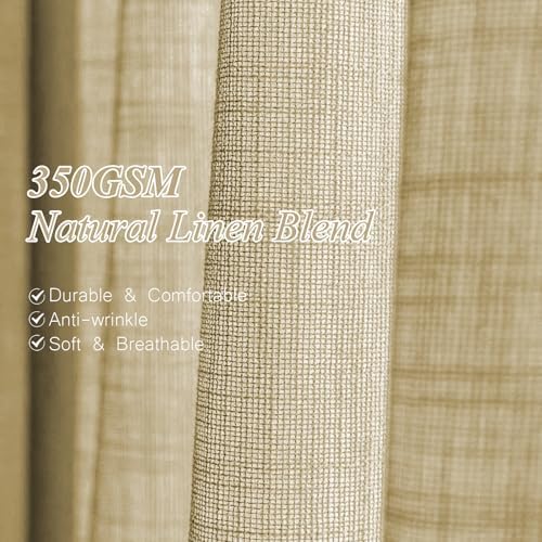 AUSSPVOCT 40 Inch Wide Semi Sheer Pinch Pleat Curtains 108 Inches Long