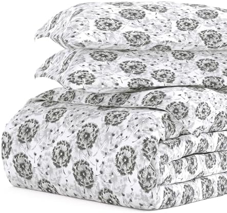 Merit Linens Patterned Soft Duvet Cover Bed Set - Garden Farmhouse