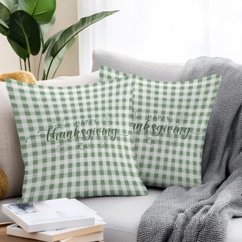 Happy Thanksgiving Outdoor Pillow Covers Waterproof, All Weather