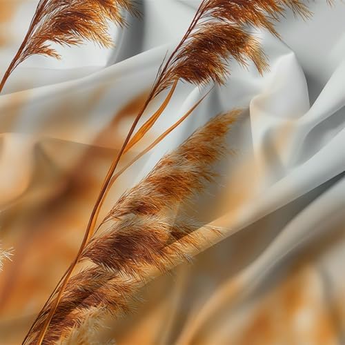 Duvet Cover King Natural Plant Photography Reed Pattern Soft