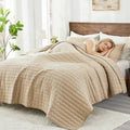 ENJOHOS 100% Cotton Oversized King Quilt, California King Bedspread