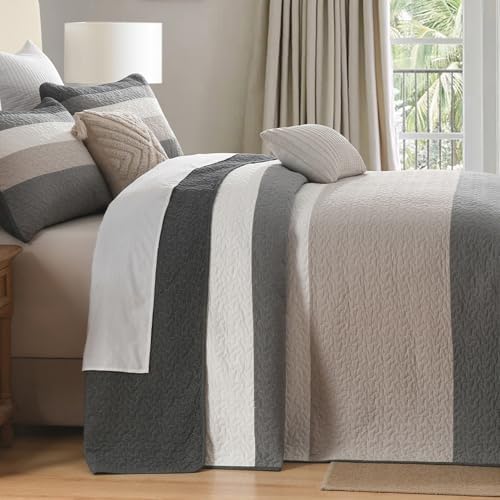 120"x120" Oversized Bedspread - 100% Cotton, California King Extra