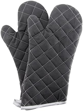 ARCLIBER 15" 482°F Terry Cloth Oven Mitts 100% Cotton Set of 2