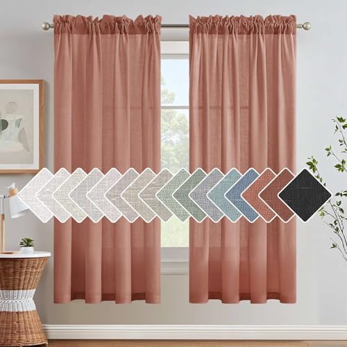 H.VERSAILTEX Linen Curtains Elegant Natural Linen Blended Curtains