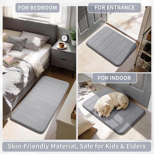 Yimobra 60"x24" Extra Long Memory Foam Bath Mat, Super Soft Bath Rug