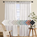 H.VERSAILTEX Natural Effect Extra Long Semi Sheer Curtains Made of