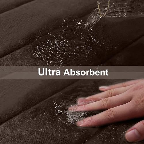 Buganda Meomry Foam Bathroom Mat and Toilet Rugs U-Shaped 4 Pieces, 2