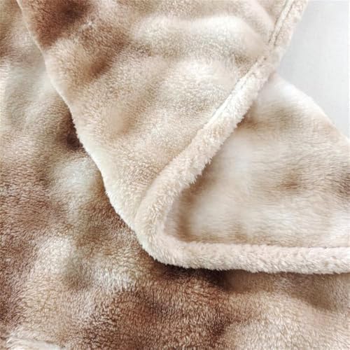 Luxury Faux Fur Throw Blanket, Ultra Cozy Soft Fluffy Fuzzy Blanket