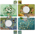 Set of 4 Heat Resistant Cork Placemats for Dining Table with Free Set