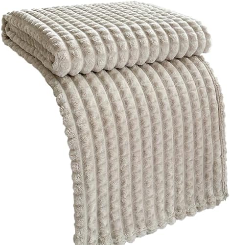 Throws for Sofas, Fleece Blanket King Size for Single Double Bed