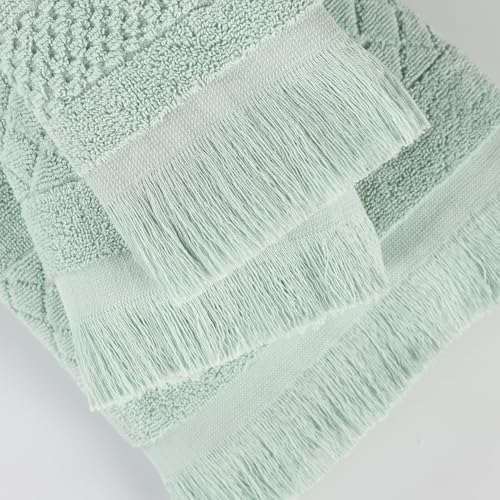 SUPERIOR Cotton 6 Piece Towel Set, Quick Dry, Bathroom Essentials