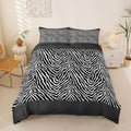 Erosebridal Zebra Print King Duvet Cover Geometric Stripes Comforter