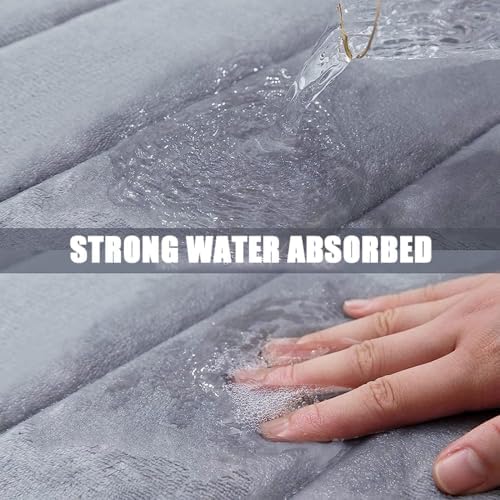 Thick Memory Foam Bath Mat Rugs Non Slip Bathroom Rug Strong Water