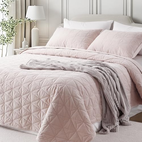 Corduroy Quilt Set Oversized King 112"x106", Lightweight All-Season