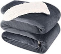 NANPIPER King Size Sherpa Blanket, Soft Fleece Throw for Bed