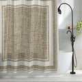T&H XHome Classic Beige Shower Curtain 72 * 84IN, Water-Repellent