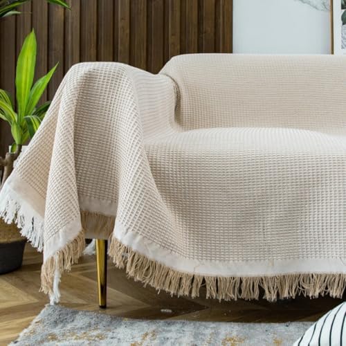 Multi-Purpose Cotton Yarn Blanket 50"x70" Lightweight Soft Breathable