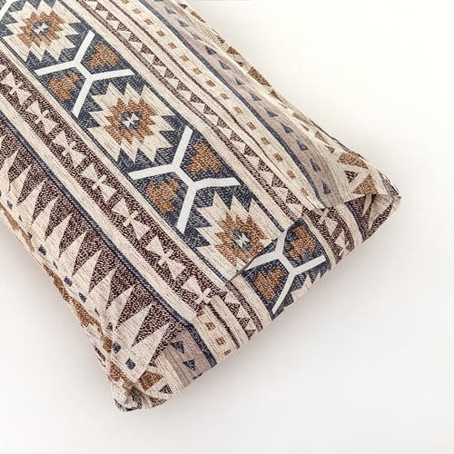 YuHeGuoJi Retro Aztec Pillow Cases King 100% Cotton Boho Geometric